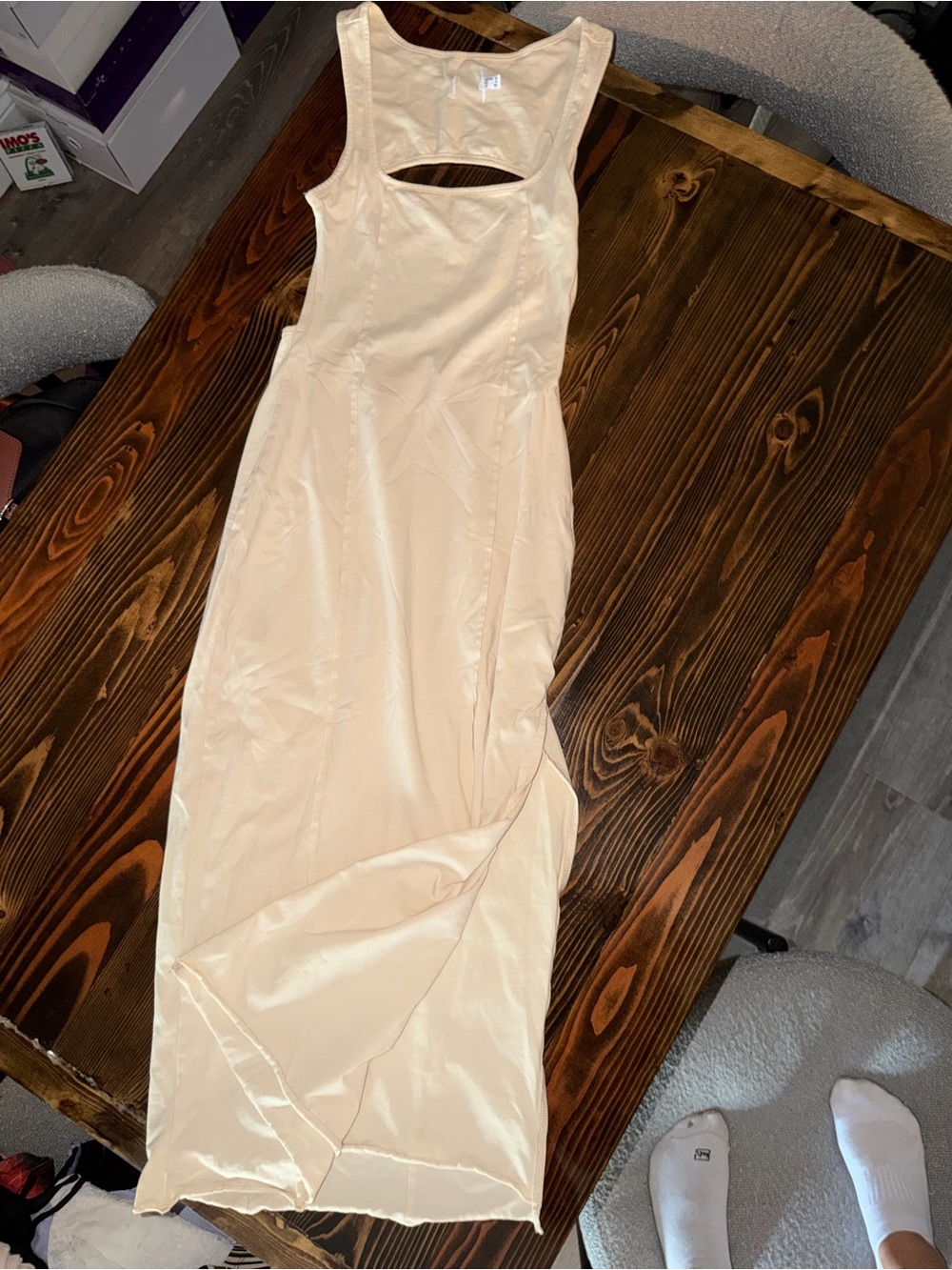 Princess Polly Square Neck Backless Midi Dress